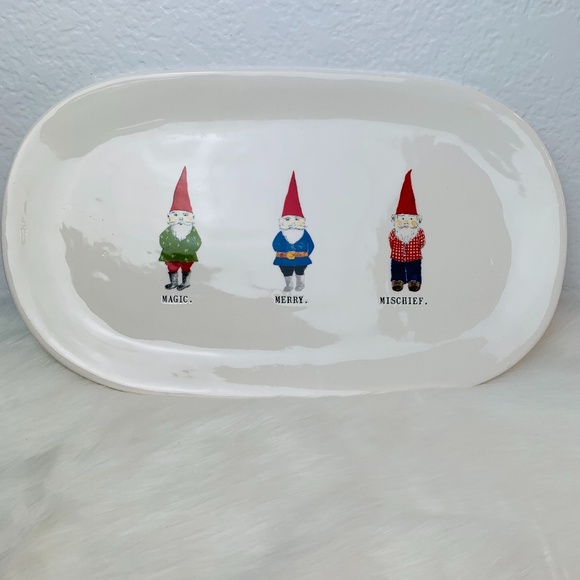 Rae Dunn Holiday Rae Dunn Magic Merry Mischief Gnomes Oval